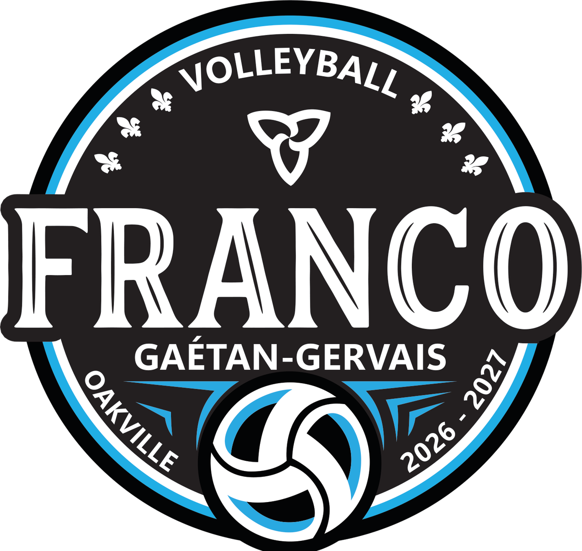 Logo du tournoi Franco — volleyball Gaétan-Gervais, Oakville, 2026-2027